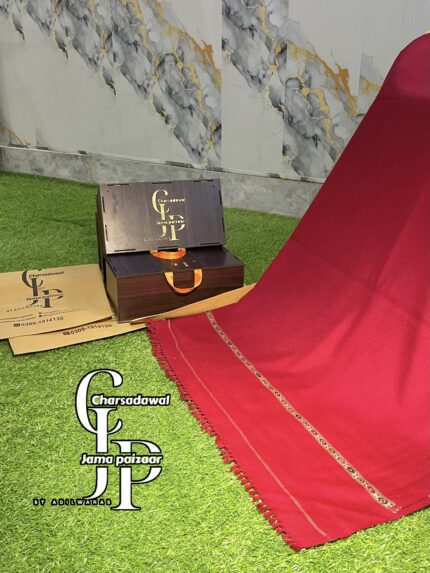 Premium Maroon Shawl by Adil Wahab – Charsadawal Jama Paizaar Collection