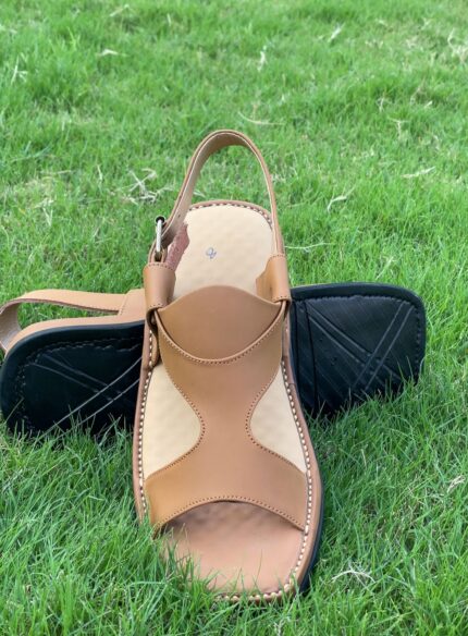 Men’s Traditional Panjedar Leather Chappal by Adil Wahab